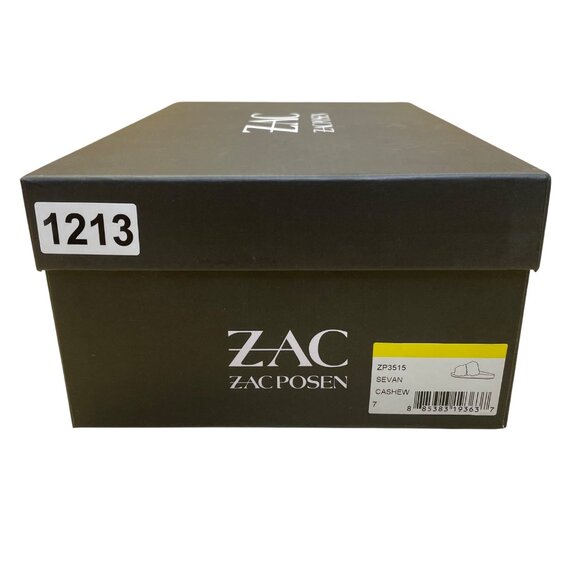 Zac Posen Women’s Cashew Faux Fur Open Toe Slide Sevan Sandals Size 7M - Picture 8 of 8